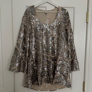 Show Me Your Mumu Sequin Embroidered Mini Dress M | Party Dress